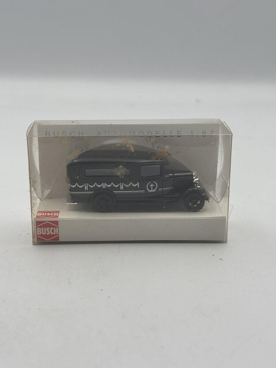 Busch 47709 1:87 31 Ford AA Hearse Black