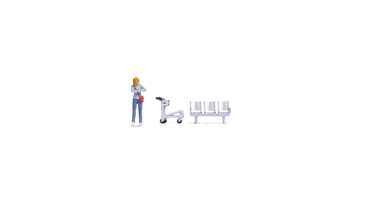 Noch 16528 HO Tiny Scenes On the Platform Figure
