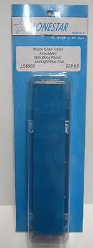 Lonestar LS6009 HO Scale Wilson Grain Trailer W/Black Panels & Light Blue Tarp