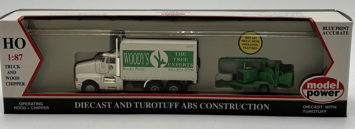 Model Power 36100 HO Box Truck w/Wood Chipper