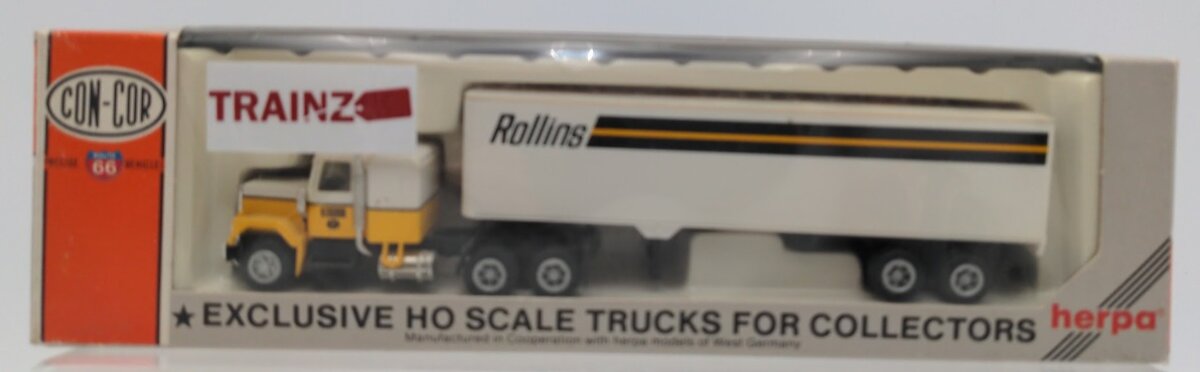 Con-Cor 0004-001017 HO Herpa Rollins Tractor & Box Trailer