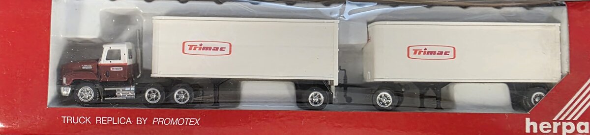 Herpa 6078 HO Mack Trimac w/ Doubles