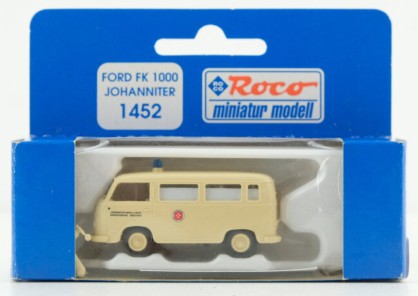 Roco 1452 HO Scale Ford FK 1000 Johanniter Cream Van