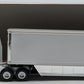 Model Power 21001 1:87 Long Haul Tractor w/Racing Trailer White