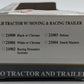 Model Power 21001 1:87 Long Haul Tractor w/Racing Trailer White