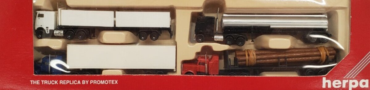 Herpa 6274 1:160 Undecorated Tractor/Trailer (Box of 4)