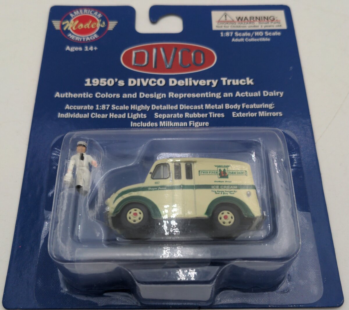 American Heritage Models 87003 HO Divco 1950 Delivery Truck: Twin Pines Farm Da