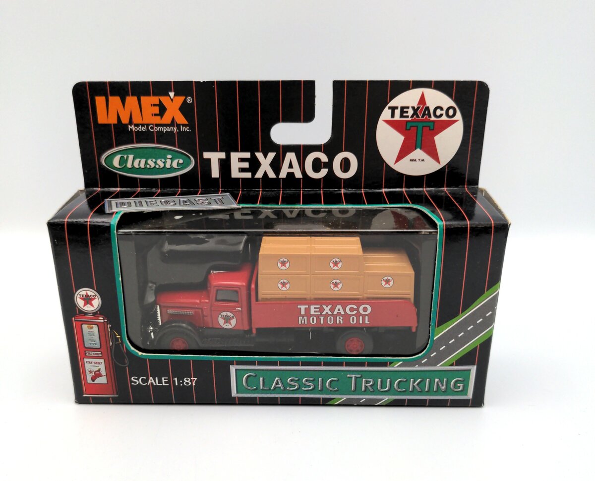 Imex 870172 1:87 Texaco Peterbilt Flatbed Truck with Loader Kit