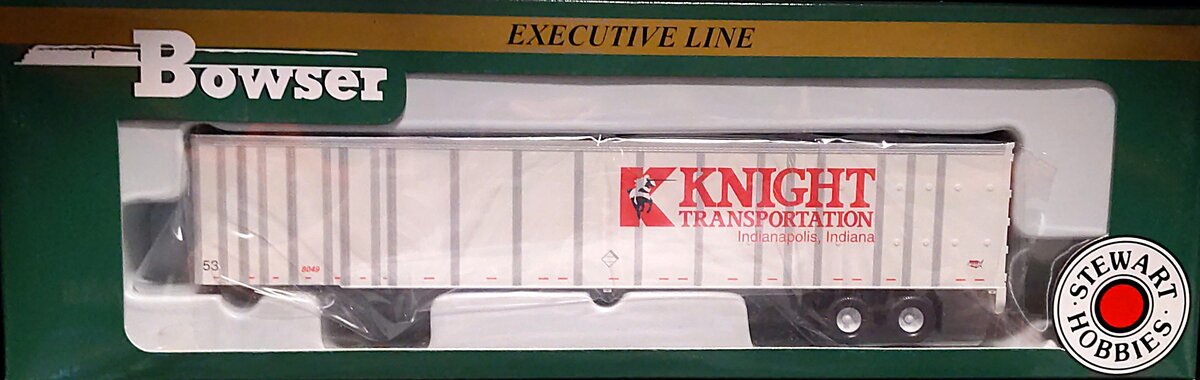 Bowser 40298 1:87 Plate Wall1 Highway Trailer RTR Kngt 8049