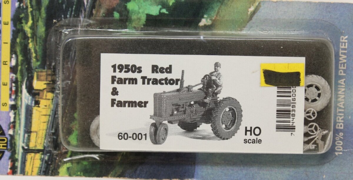 GHQ 60-001 HO Scale 1950 IH Farm Tractor Pewter Kit