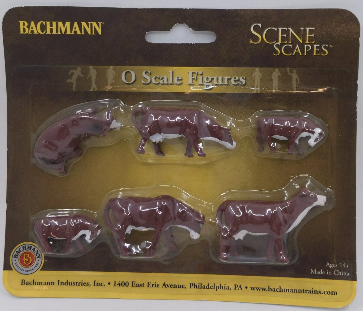 Bachmann 33152 O Cows Brown/White (Set of 6)