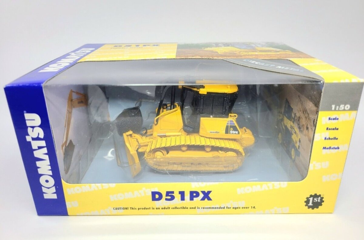 First Gear 50-3122 1:50 Scale Komatsu D51 PX Dozer with Winch Die Cast Metal