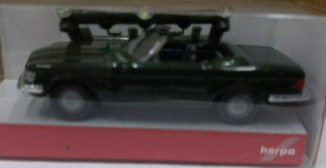 Herpa 22859 1:87 Dark Green Mercedes-Benz 280 S I Convertible Plastic Car