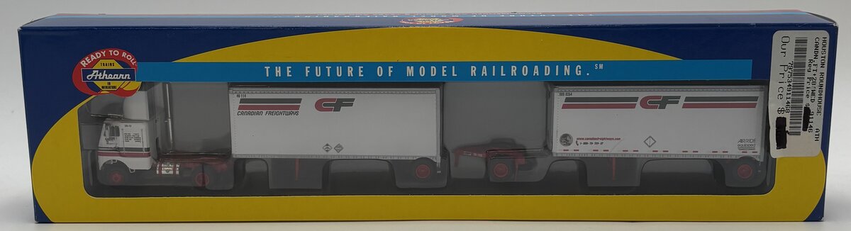 Athearn 91146 1:87 Consolidated Freightways Freightliner w/2-28" Trailers