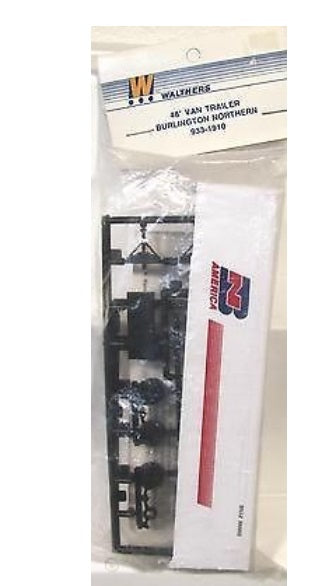 Walthers 933-1910 HO Burlington Northern American 48’ Van Trailer Kit