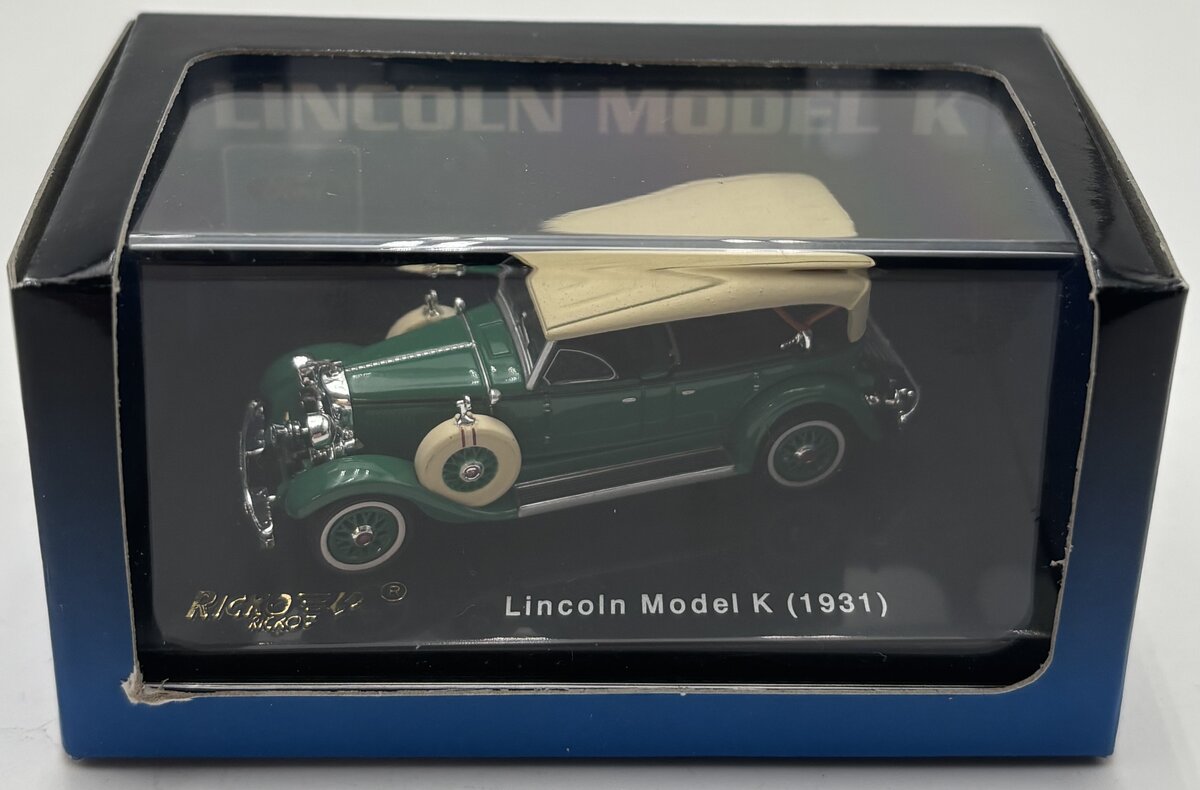 Ricko 38581 1:87 1931 Lincoln Model K in Green - Top Up