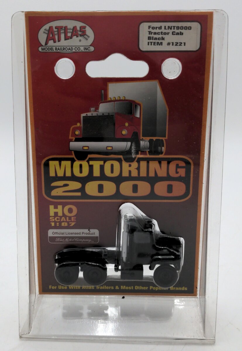 Atlas 1221 HO Scale Ford LNT9000 Black Tractor Cab