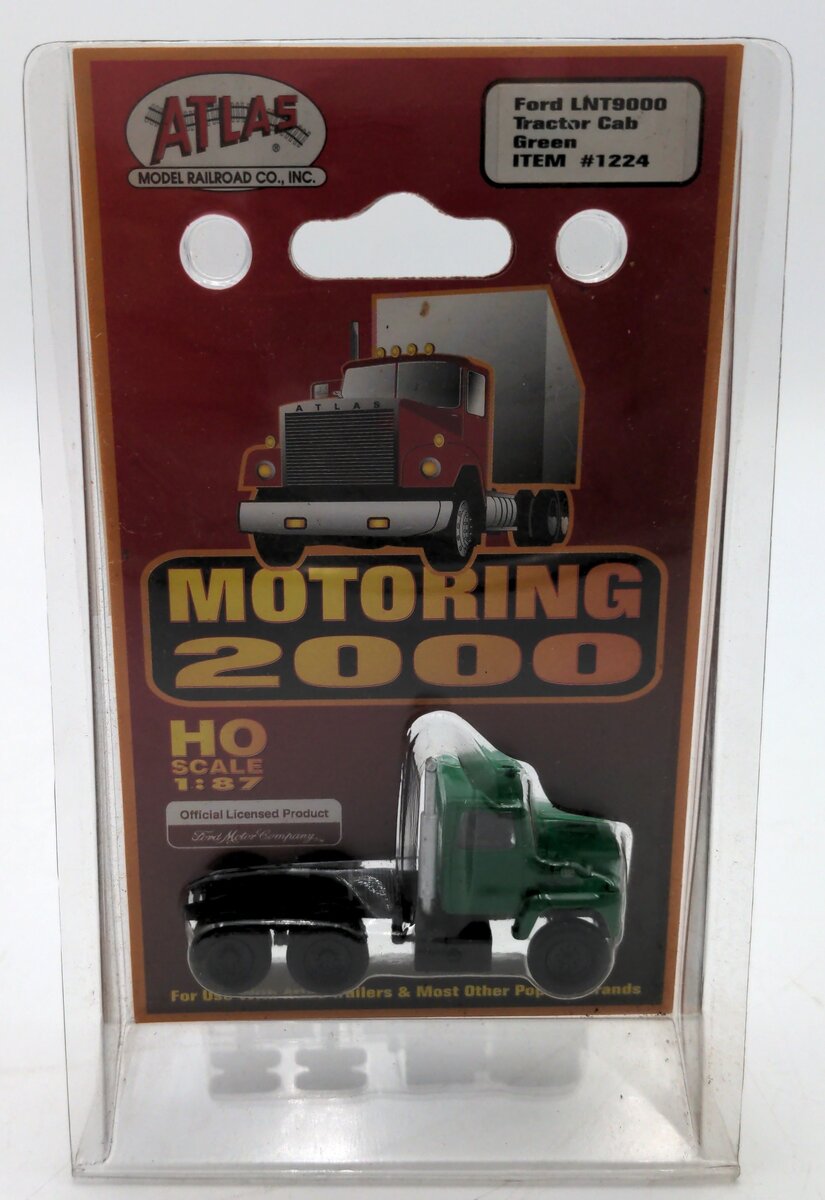 Atlas 1224 HO Scale Green LNT9000 Tractor Cab