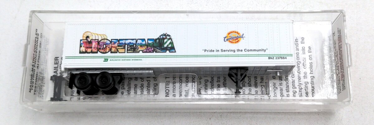 Micro-Trains 45100150 N Scale BN Intermodal Montana 45'' Van Trailer # 237884 LN/Box