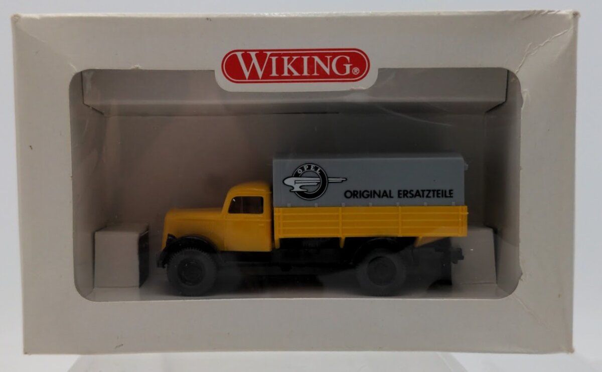 Wiking 840 HO Scale Yellow "Original Ersatzeile" 1936 Opel Blitz Truck