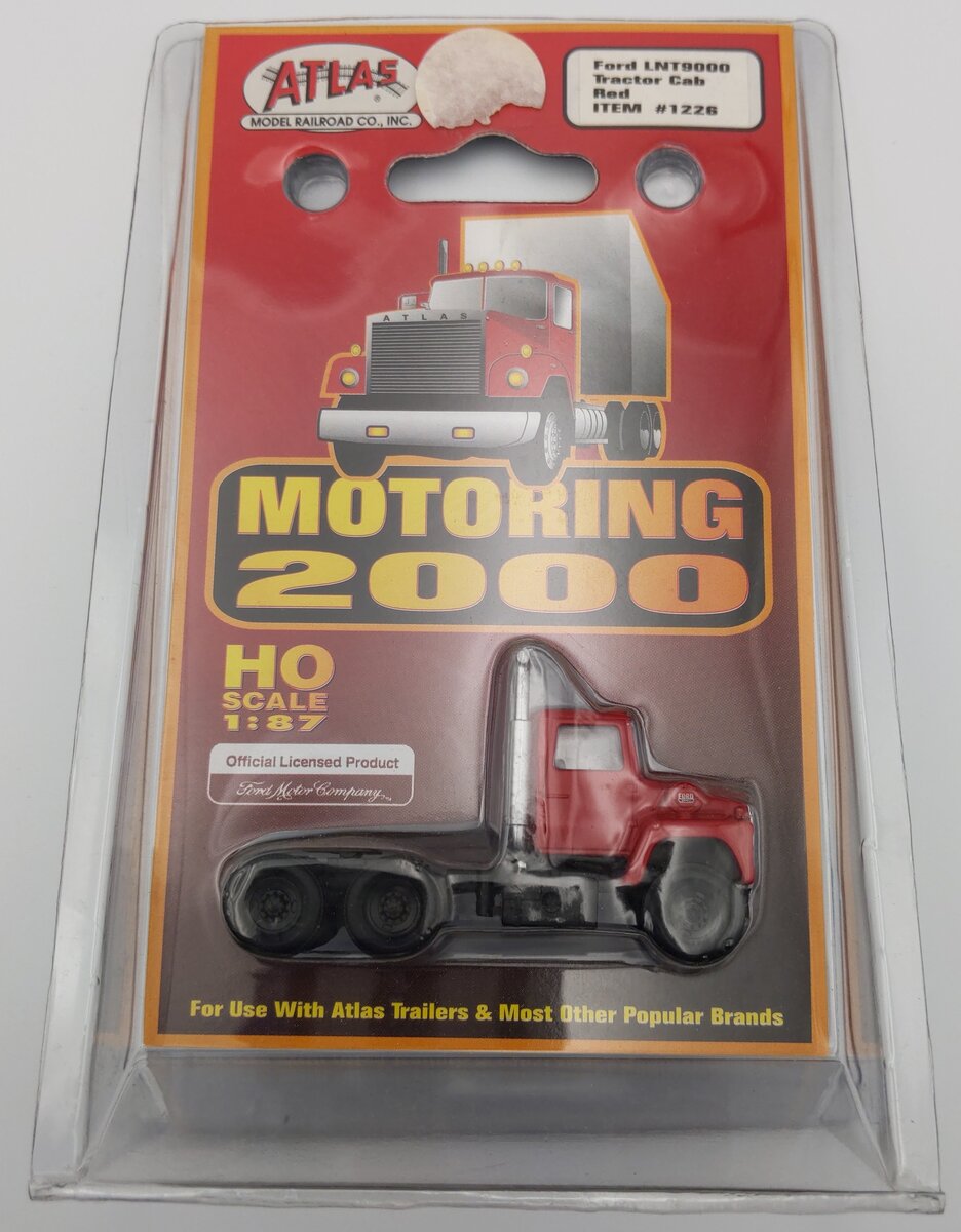 Atlas 1226 HO Scale 1984 Ford® LNT9000 Tractor Cab - Red
