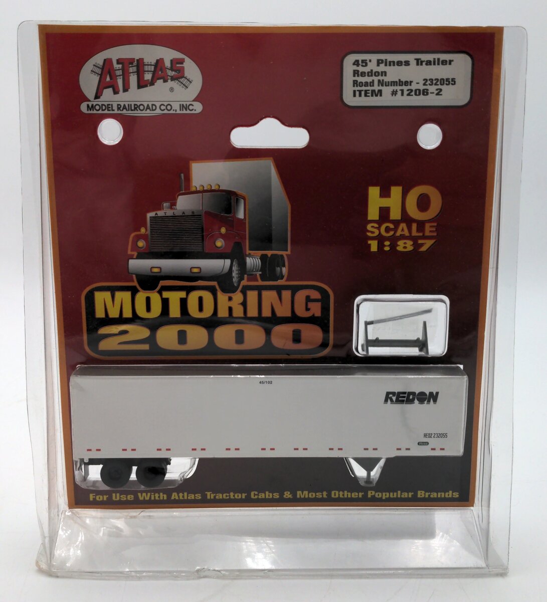 Atlas 1206-2 HO Scale Redon 45’ Pines Trailer # 232055