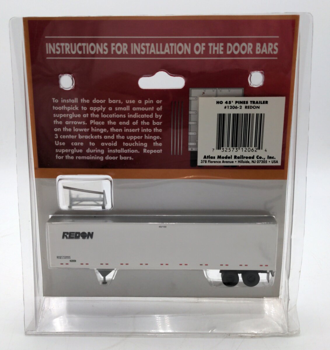 Atlas 1206-2 HO Scale Redon 45’ Pines Trailer # 232055