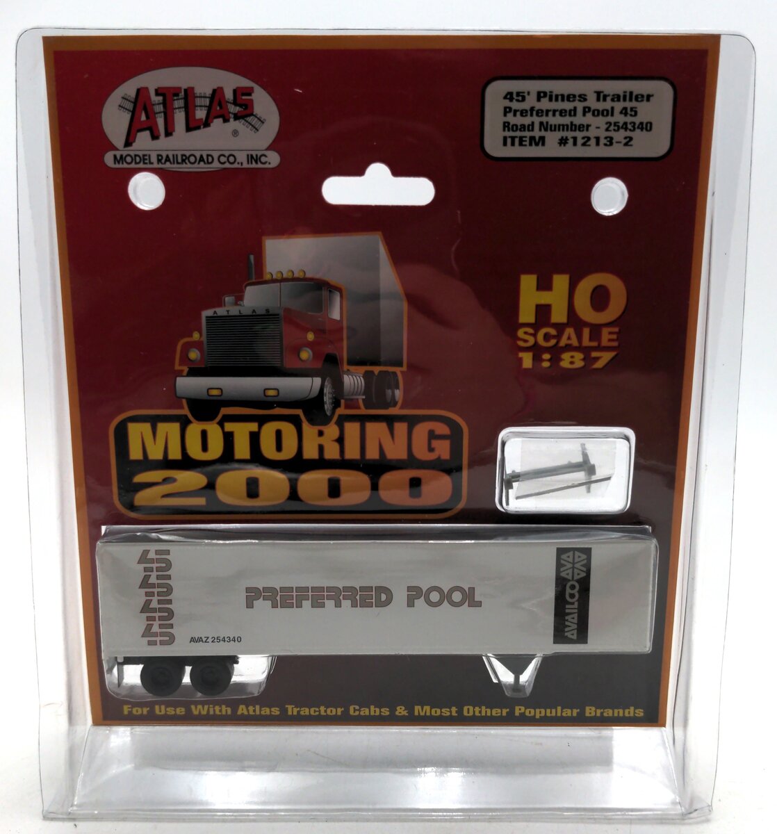 Atlas 1213-2 HO 1:87 45' Pines Trailer Preferred Pool