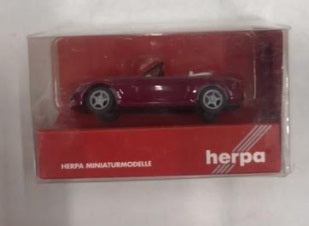 Herpa 021937 HO Dark Red 1997 BMW Z 3 Roadster