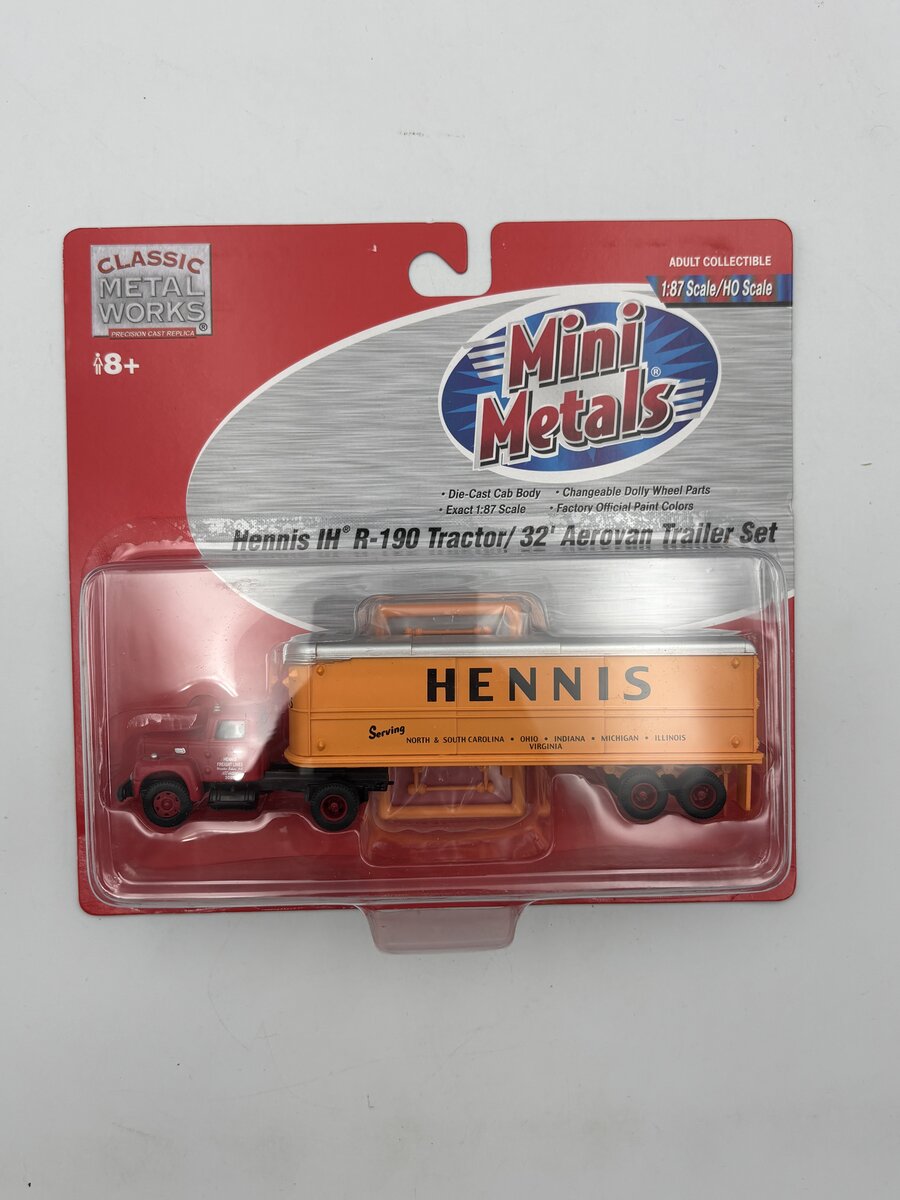 Classic Metal Works 31101 HO Mini Metals 1954 Hennis International R190 Tractor