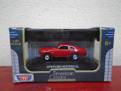 Motormax 8013 1:87 Scale Red American Classics 1970 Ford Maverick