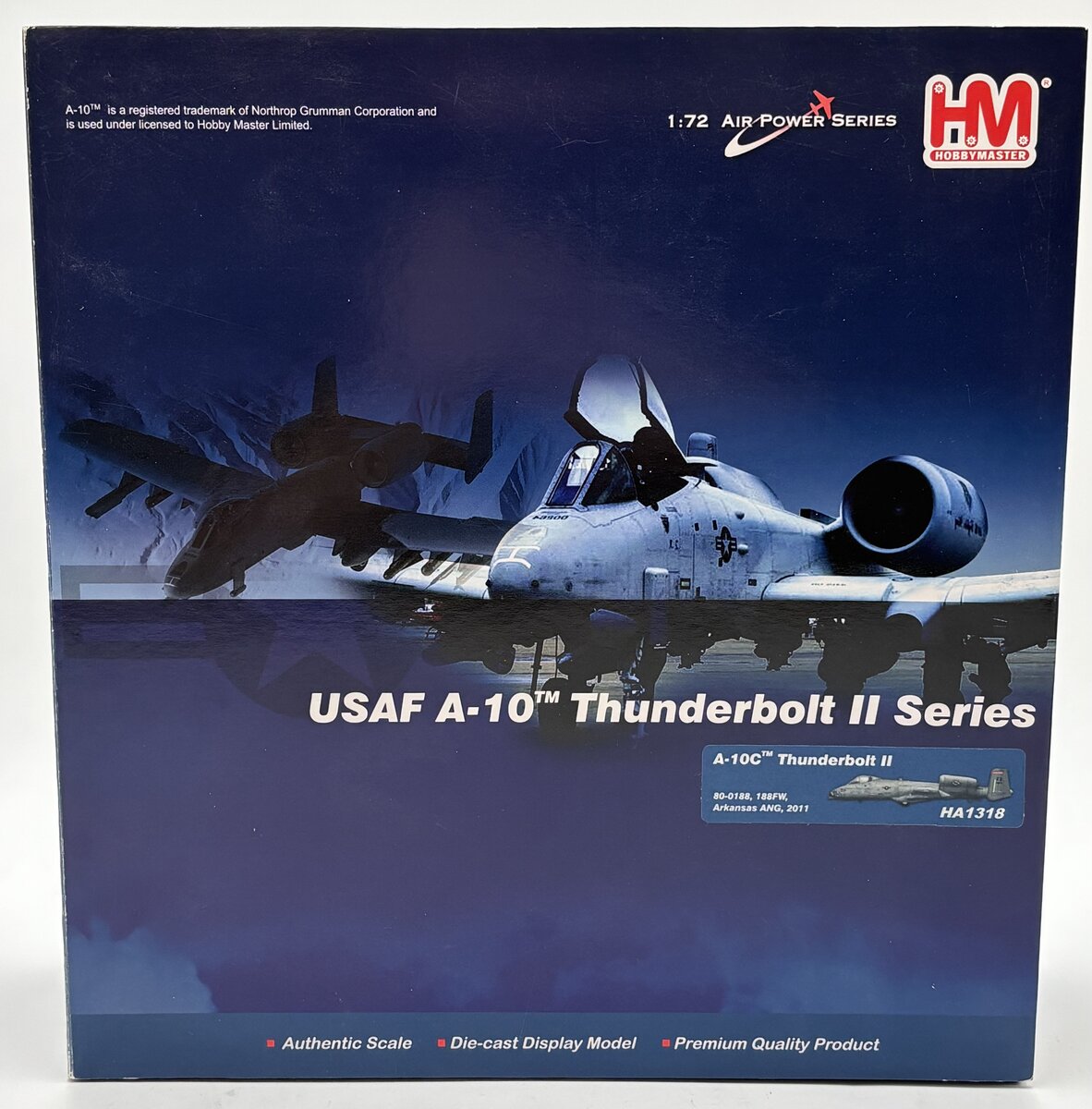 Hobby Master HA1318 1:72 A-10C Thunderbolt II 80-0188, 188FW Arkansas Aircraft
