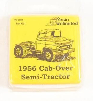 Resin Unlimited 301 HO 1956 Cab-Over Semi Tractor Unpainted Resin Kit
