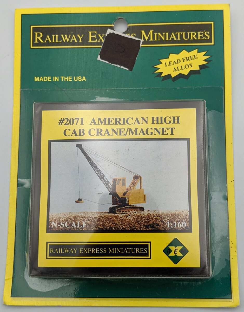 Railway Express Miniatures 2071 N Scale American High Cab Crane Kit