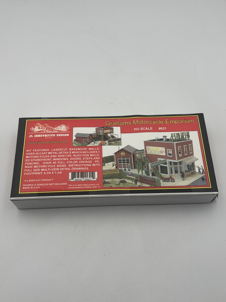 JL Innovative Design 621 HO Grahams Motorcycle Emporium Wooden Kit