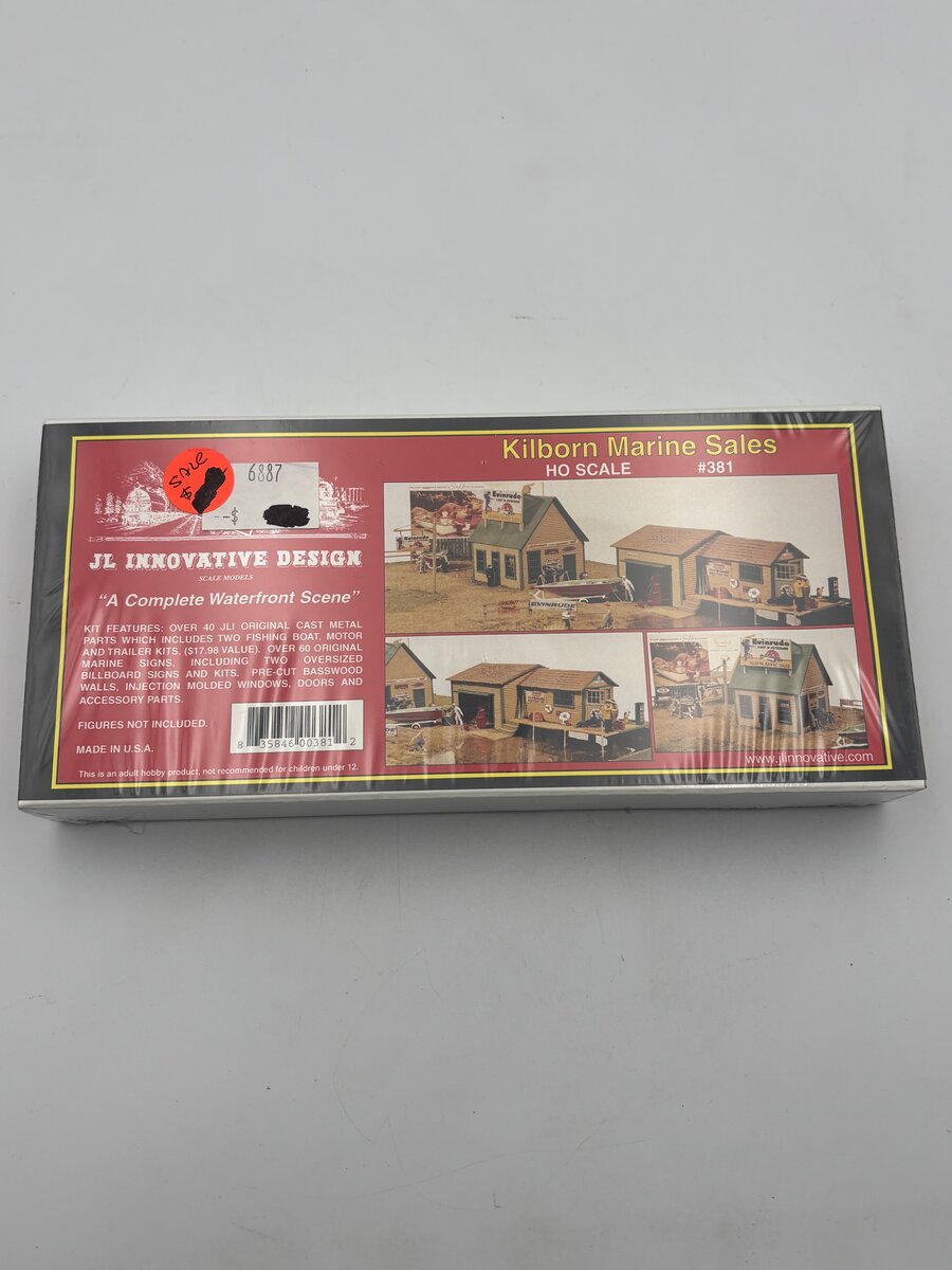 JL Innovative Design 381 HO Kilborn Marine Sales Wooden Kit