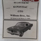 Wiliams Brothers 56203 HO Scale 1964 Pontiac GTO Car Plastic Model Kit