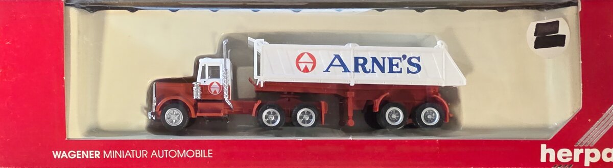 Herpa 6009 HO ARNE'S Peterbilt Tractor & Dump Trailer