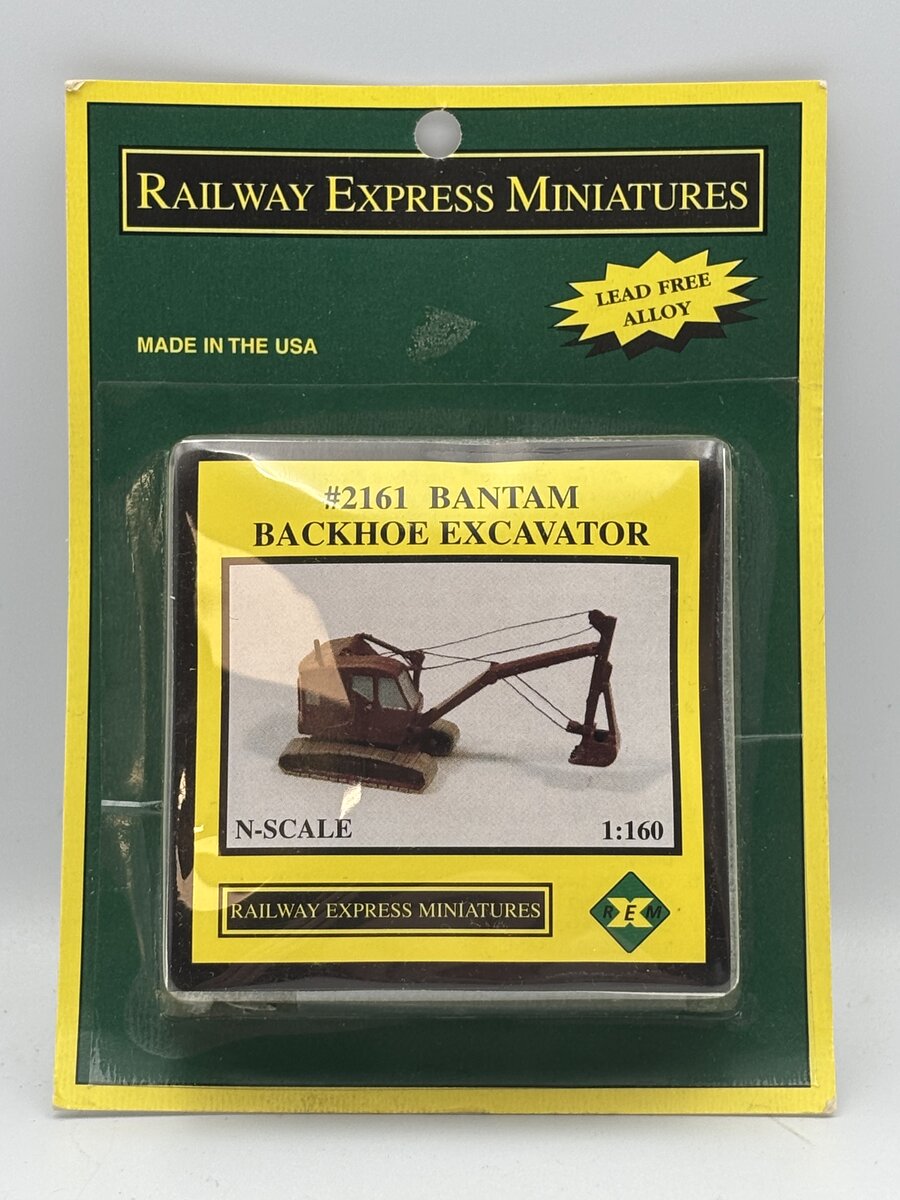 Railway Express Miniatures 2161 1:160 N Bantam Backhoe Excavator Kit