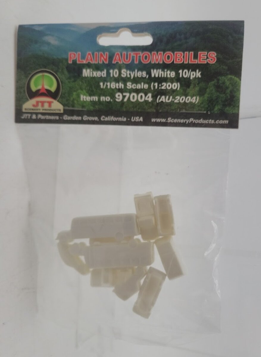 JTT Scenery Products 97004 N Scale Unpainted Plastic Vehicles Assortment