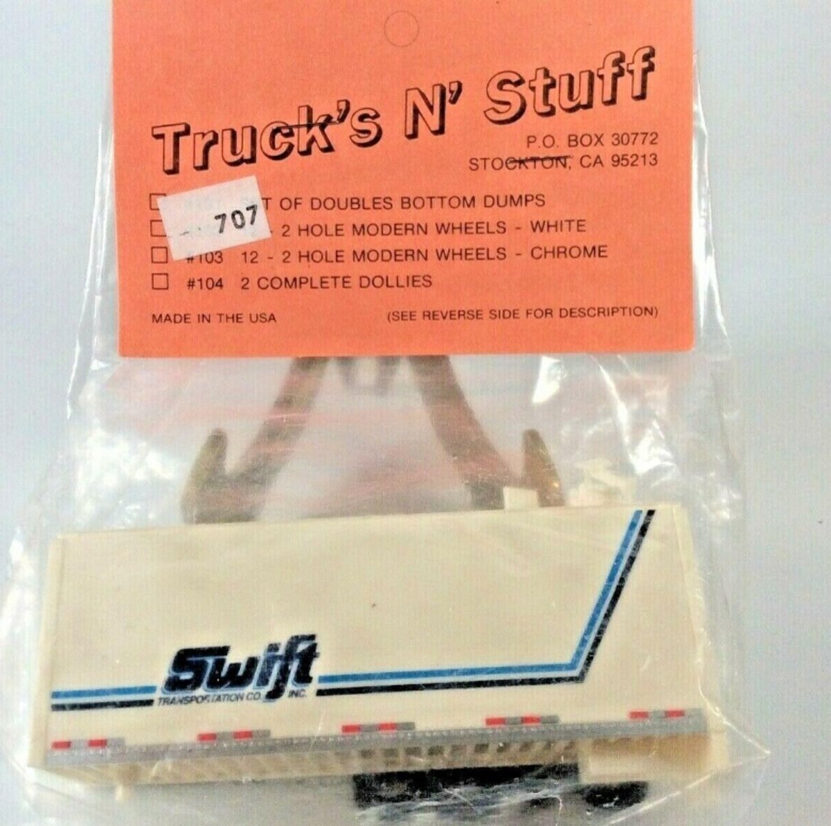 Trucks N' Stuff 707 1:87 Swift High Cube Van