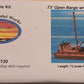 Sea Port Model Works H130 HO 73'' Open Barge w/Cabin Mast & Boom Kit