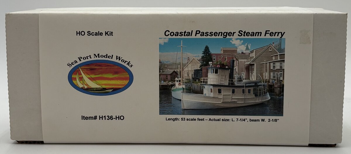 Sea Port Model Works H136 HO 53' Coastal Passenger Steam Ferry Kit