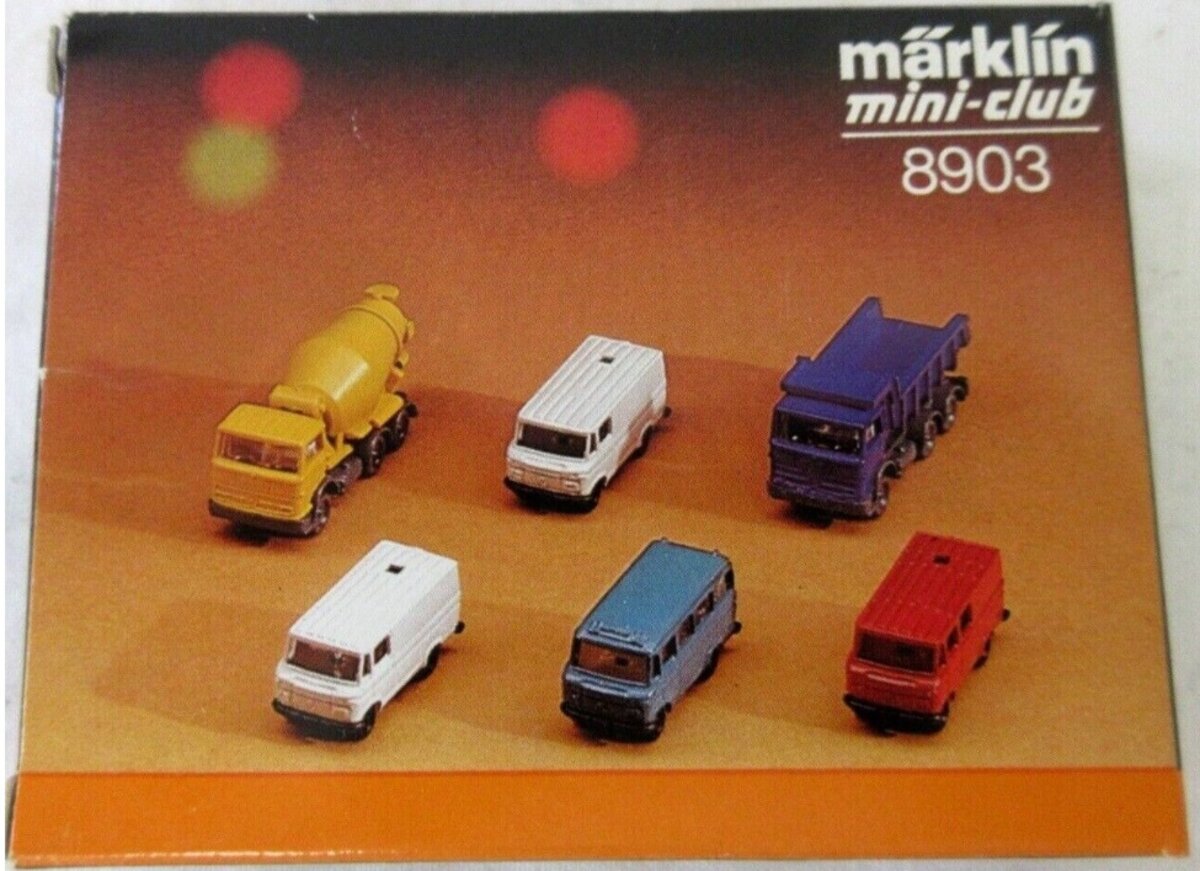 Marklin 8903 Z Scale Construction Truck (Set of 6)