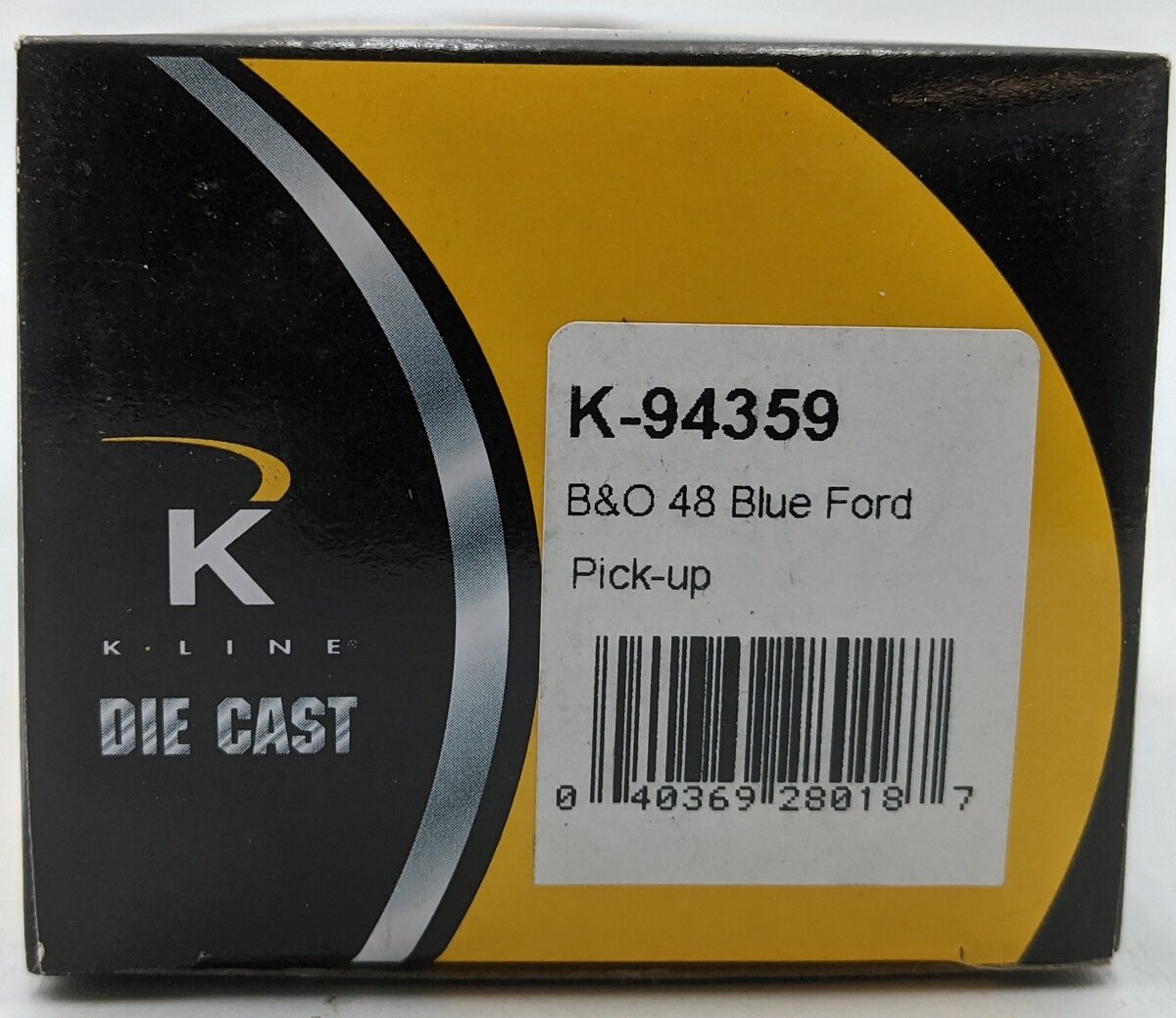 K-Line K-94359 1:43 Kruisers 1948 Baltimore & Ohio Railroad Ford Pick-Up