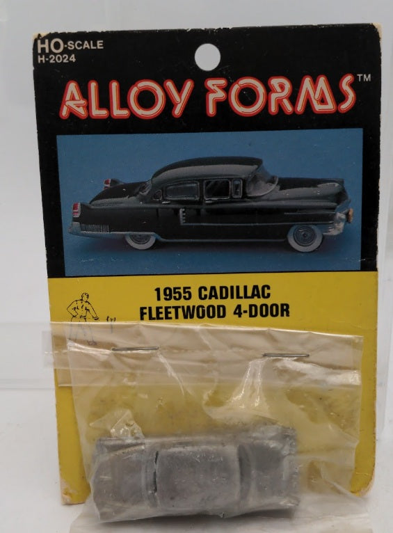 Alloy Forms H-2024 1:87 Scale 1955 Cadillac Fleetwood 4 Door White Metal Kit
