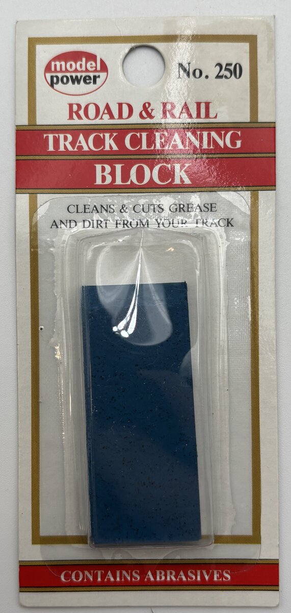 Model Power 250 Rail Track Cleaning Block