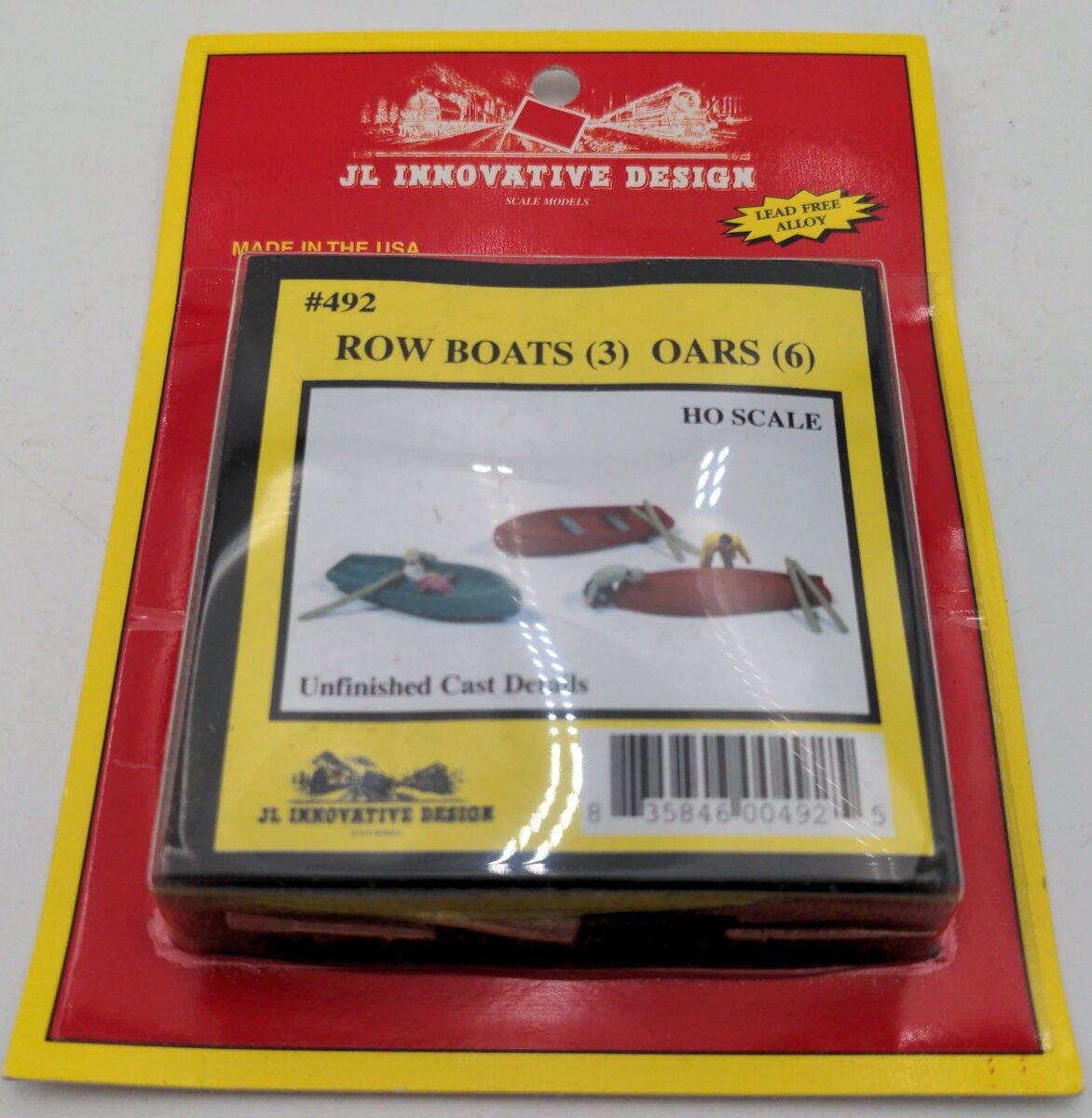 JL Innovative Design 492 HO Rowboats (3) & Oars (6)