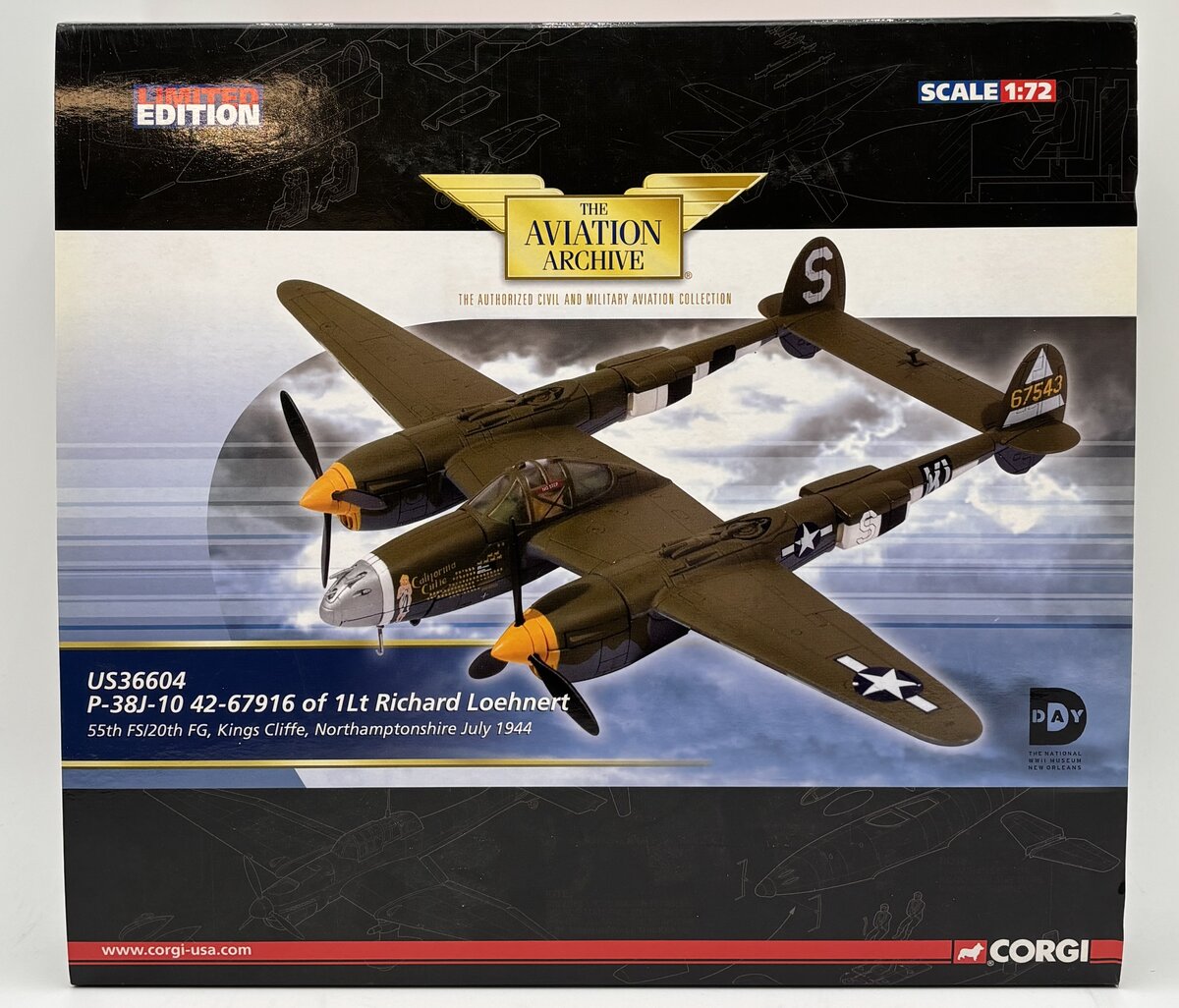 Corgi US36604 1:72 1944 P-38J-10 55th FS/20th FG