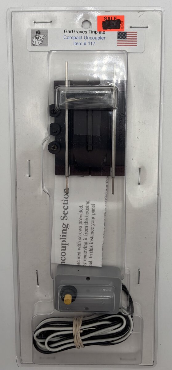 Gargraves 117 O Phantom Tinplate Compact Remote Magnetc Uncoupling Track Section